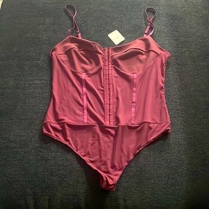 Maroon bodysuit size XL